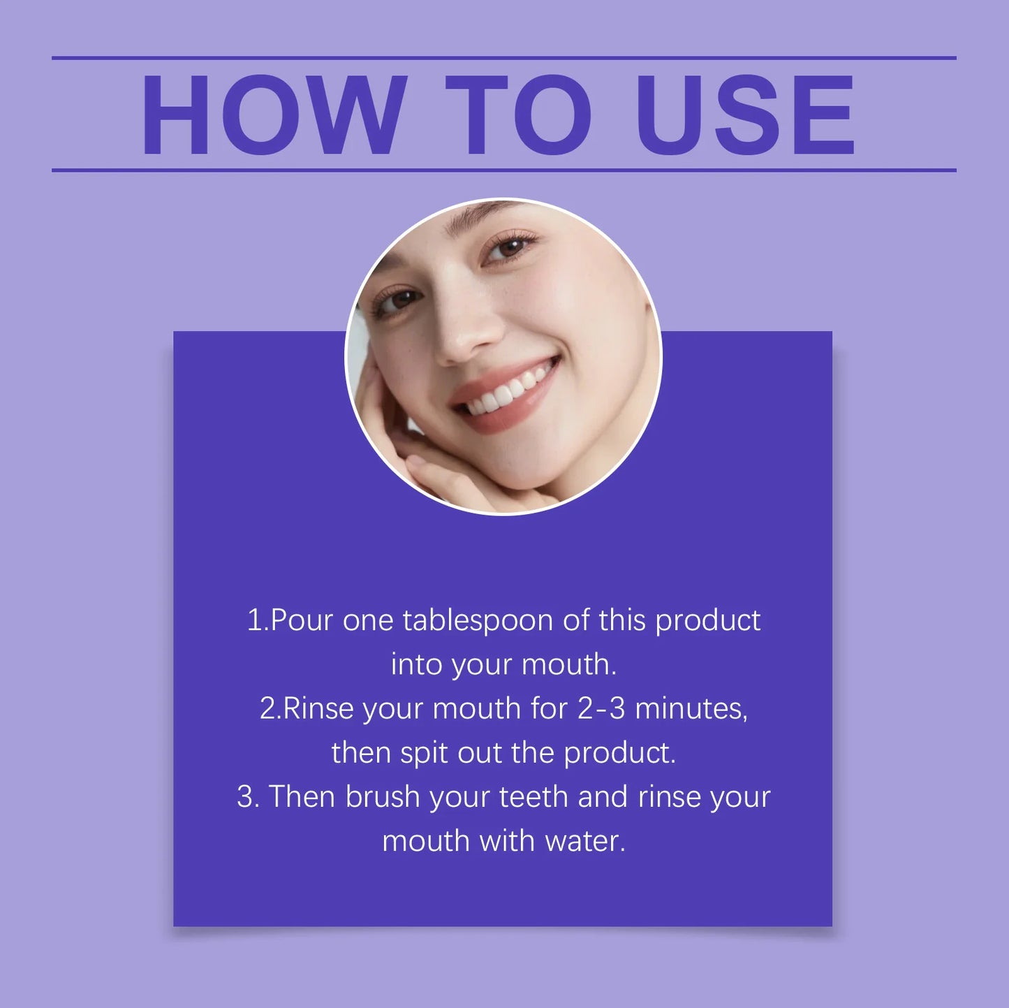 Purple Mouthwash Fresh Mint Flavor Gentle Formula Daily Oral Care Portable 20 Sachets Travel Size No Alcohol Quick Rinse 240Ml