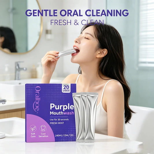 Portable Mint Mouthwash Sachets